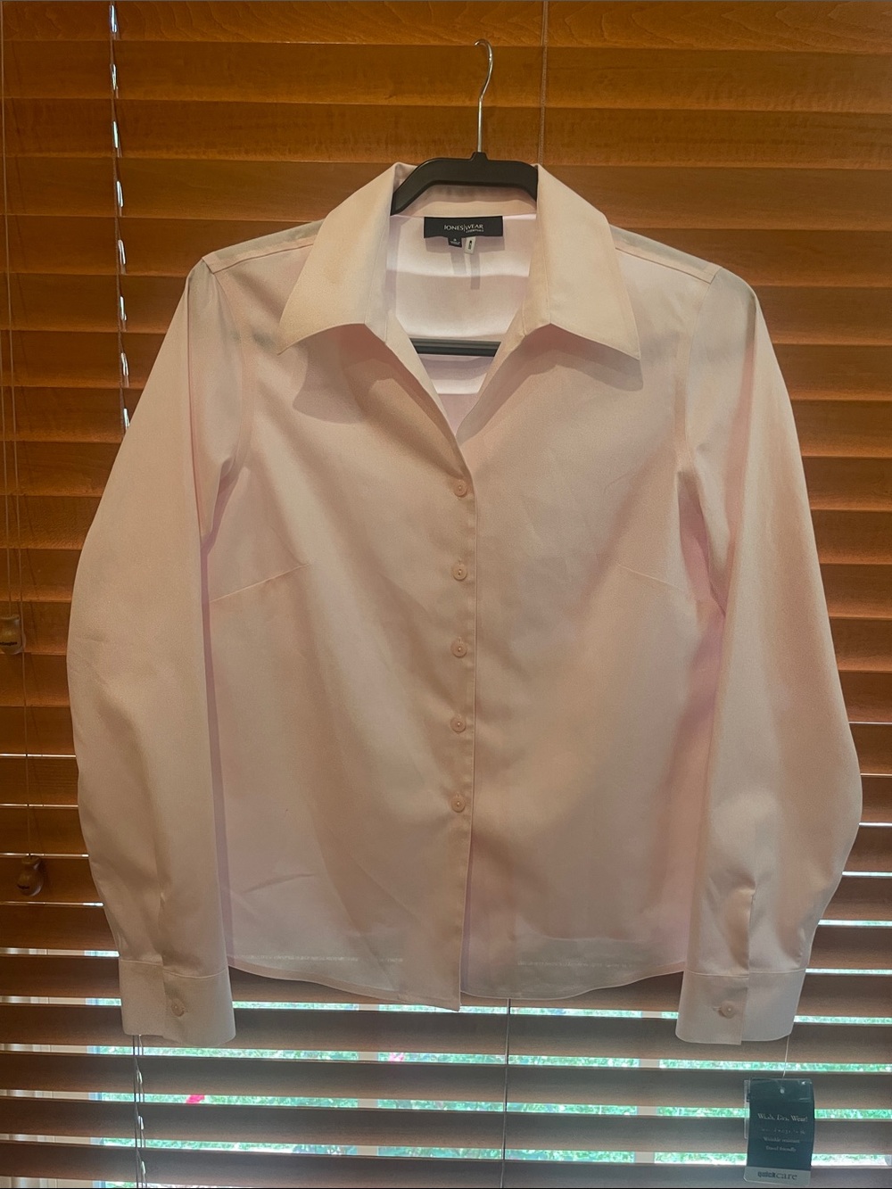 Jones Wear Essentials Light Pink Button-Up Cotton Shirt 8 (OL2)